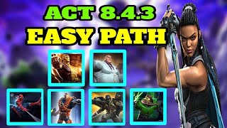 Mcoc ACT 843 Easy Path Completion [upl. by Annairt]