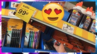 SHOPPING FOR SLIME SLIME SUPPLIES AND BACK TO SCHOOL AT WALGREENS [upl. by Anelys]