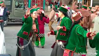 Beautiful Kinnauri Dance  Marriage ceremony  Buppi Wangpa  2017 [upl. by Bertelli]