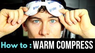 Eyelid Warm Compress  Easy Hot Compress for Dry Eyes [upl. by Gurevich]