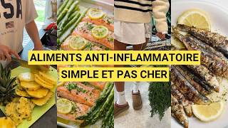 ALIMENTATION ANTIINFLAMMATOIRE  10 aliments à consommer pas cher et simple à trouver [upl. by Dutch]