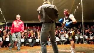 Darryl Burley vs outback ringer  Outback Fight Club  Birdsville 2015 [upl. by Nlocnil]