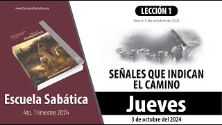 Escuela Sabática  Jueves 3 de octubre del 2024  Lección Alumnos [upl. by Coyle]