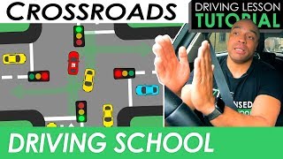 Advanced Crossroads Turning Right at Traffic Lights  Driving Tutorial  Updated 2023 [upl. by Trebla]