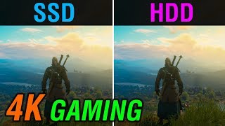 SSD vs HDD  4K Gaming Performance Comparison in 4 Games [upl. by Ennayhs]