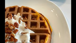 WAFFLES SALUDABLES DE ZANAHORIA  HEALTHY CARROT WAFFLES [upl. by Heidie626]