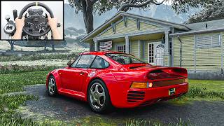 Porsche 959  Crew Motorfest Steering Wheel No HUD Gameplay [upl. by Auos]