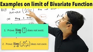 Limit of Bivariate Functions Examples [upl. by Nnyliram]