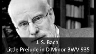 J S Bach  Little Prelude in D Minor BWV 935 [upl. by Htederem]