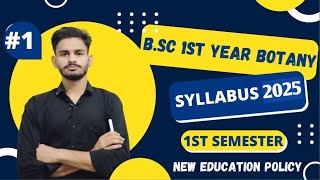 BSc 1st Year Botany Syllabus 202425  bsc 1st year botany  botany syllabus bsc 1st year  bsc [upl. by Ellata769]