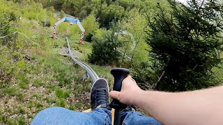 Steilste Sommerrodelbahn in Deutschland  ErlebnisRodelbahn Ruhla ONRIDE Video 2023 [upl. by Behm465]