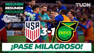 Resumen y goles  Estados Unidos 31 Jamaica  CONCACAF Nations League 2024  Semis [upl. by Adnoyek665]