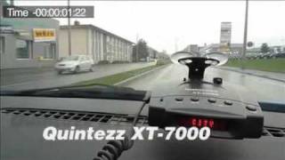 Quintezz XT7000 Plus Radarwarner  Test gegen PoliScan Lasermov [upl. by Vieva]