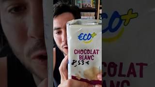 Chocolat Blanc Lindt VS Chocolat blanc eco degustation chocolat gourmandise vs duel [upl. by Acisset]