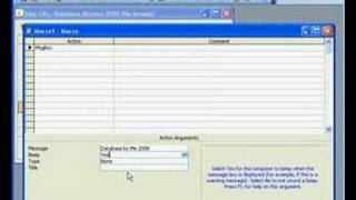 211 Creating a Message Box in Access from a Macro [upl. by Esdras]
