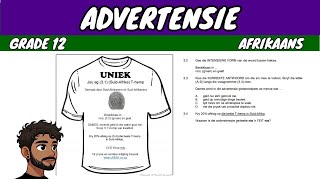 Advertensie Advert Grade 12 Afrikaans [upl. by Meng]