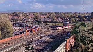 Trains From Shrewsbury Castle Transport For Wales 153197 amp 158 196s in the sidings [upl. by Guinna]