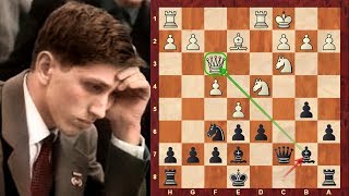 Bobby Fischer faces Chess opening novelty  Brief commentary 61  vs Keres  quotCrown Princequot [upl. by Sella]