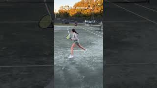 Tennis rally cat amp mouse tactics fun tennisfortwo tennismatch rallies tennisball tennisclub [upl. by Mack]