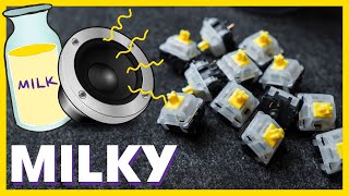 Gateron MILKY YELLOW Sound Test amp Review  The best budget linear switches [upl. by Williamsen678]