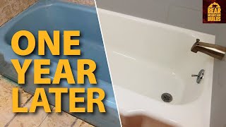 Should You Paint Your Bathtub  1 Year Review [upl. by Cinda]