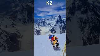 Mt K2 below camp4 Almost near to the summit 8k 8kexpeditions foryou shorts shortpakistan [upl. by Hendel]