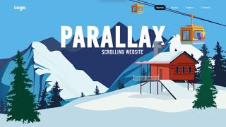 How to Create a Parallax Scrolling Website  Tutorial webdevlopment javascript html css coding [upl. by Lothair]