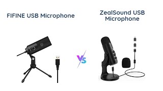 FIFINE USB Mic vs ZealSound USB Mic [upl. by Ocsirf751]