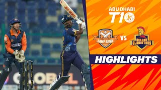 Deccan Gladiators vs Samp Army  Abu Dhabi T10  Match 24  Highlights  JioCinema amp Sports18 [upl. by Hnacogn]