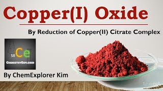 Making CopperI oxide Red copper oxide [upl. by Halyhs]