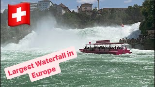 💦🇨🇭Rhine Falls Adventure Boat Rides and Scenic Views Switzerland Schaffhausen [upl. by Friedland]