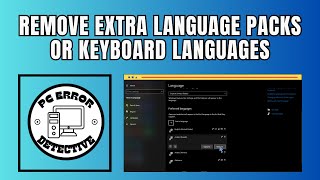 How to Remove Extra Language Packs or Keyboard Languages on Windows [upl. by Ggerk818]