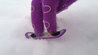 Homemade Snowboard Fingerboard  Quick FX kids edition [upl. by Fredel323]