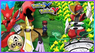 Pokemon X amp Y  How to Get ScizorFerrothornBisharp amp Aegislash [upl. by Ahsenwahs]