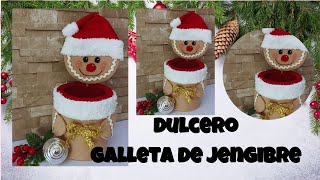 Dulcero Galleta de Jengibre con LATA reciclada🎄☃⛄Diy Navideño [upl. by Bella]