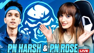 PN HARSH amp PN ROSE LIVE RANK PUSH TO GRANDMASTER 🤩🔥  PNHARSH SHORTS PNROSE FREEFIRELIVE [upl. by Waldron]