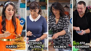 Ata Demirer Kalben Ayşegül Aldinç ve Karsu ile Mutfakta Yaşanan Komik Anlar [upl. by Ecertal878]