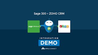 Integrate Sage 300 ERP and Zoho CRM  APPSeCONNECT [upl. by Hoeg678]