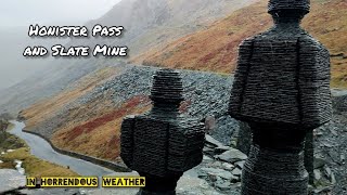 Honister Slate Mine and Honister Pass in the horrendous weather [upl. by Moulton661]