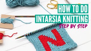 Intarsia Knitting Tutorial  Step by Step [upl. by Mcgruter]