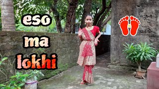 eso ma lokkhi boso ghore full dance cover [upl. by Feune]