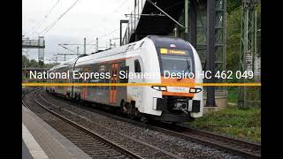 National Express  Siemens Desiro HC 462 049 is leaving Stolberg Rheinland HBF [upl. by Nagrom856]