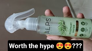 alps goodness rosemary water review rosemary [upl. by Nnylasor]