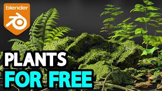 Free Plants for Blender Users  Geo Plant Library [upl. by Davy]