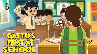 Gattus First at School  New Roll Number  Animated Stories  English Cartoon  PunToon Kids [upl. by Aldon]