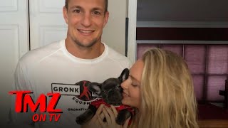 Gronk amp GF Camille Kostek Got A New Dog Together  TMZ TV [upl. by Cita]