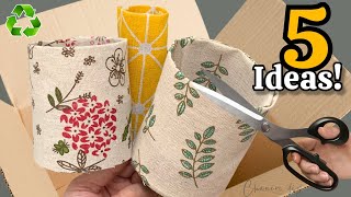 Transforming Cardboard amp Fabric Part3 5 Genius Recycling Ideas 😱♻️ I Make Many and Sell Them All [upl. by Vtarj]