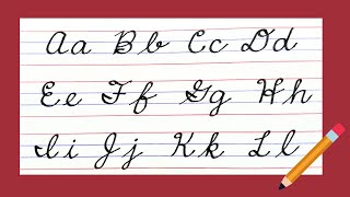 New American Cursive writing A to Z Small letters amp Capital letters Cursive handwriting EASY [upl. by Norvil]