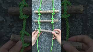 Soft ladder knot handed down by the ancients Practical knots Knotting skills Knots [upl. by Aibonez]