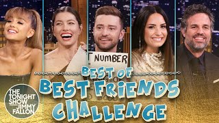 Tonight Show Best Friends Challenge Ariana Grande Demi Lovato and More Vol 1 [upl. by Ahsiram]